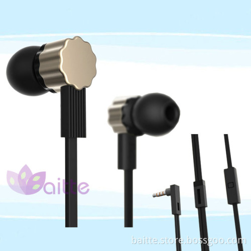 2014 Hot sale metal earphone with mic many shapefor choice